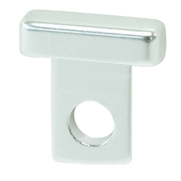 Endestykke til ligeprofil alu krom